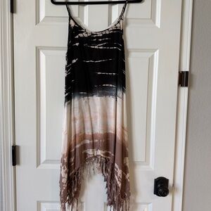 Raviya Tie-Dye Fringe Dress/Tunic/Top